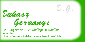 dukasz germanyi business card